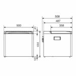 gas coolbox dimensions