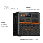 BLUETTI AC240P Portable Power Station | 2,400W 1,843Wh - Image 2