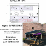 Topbox Pop-Up Bar & Café Unit Indoor Outdoor  Opens in 90 Seconds - Image 4
